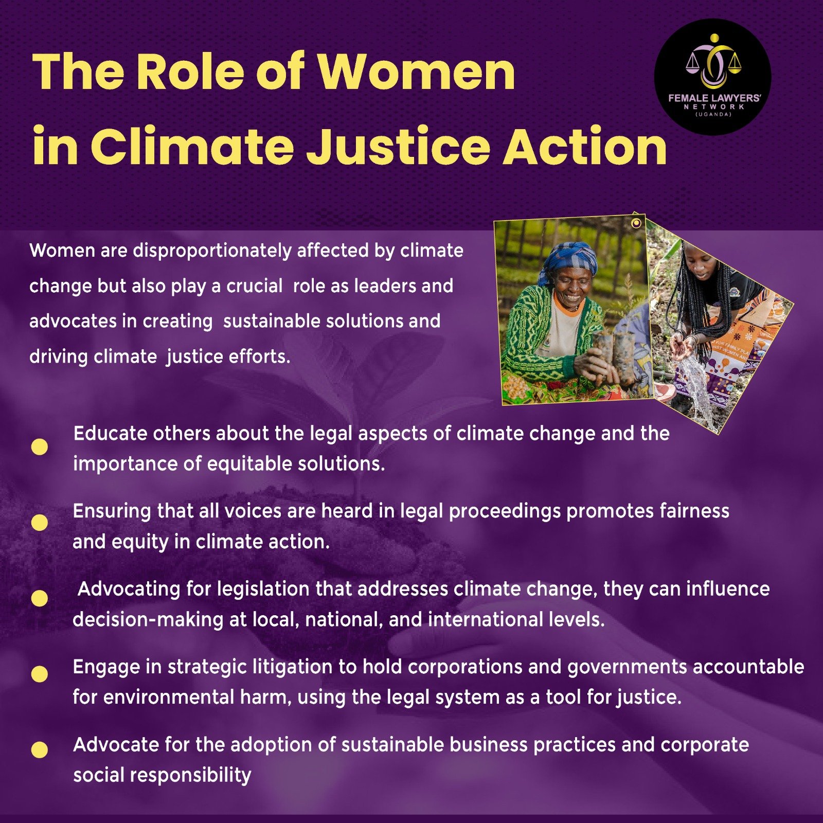 The Role of Women in Climate Justice Action